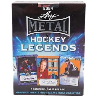 2023-24 leaf metal hockey legends hobby box|leaf metal legends hockey box.